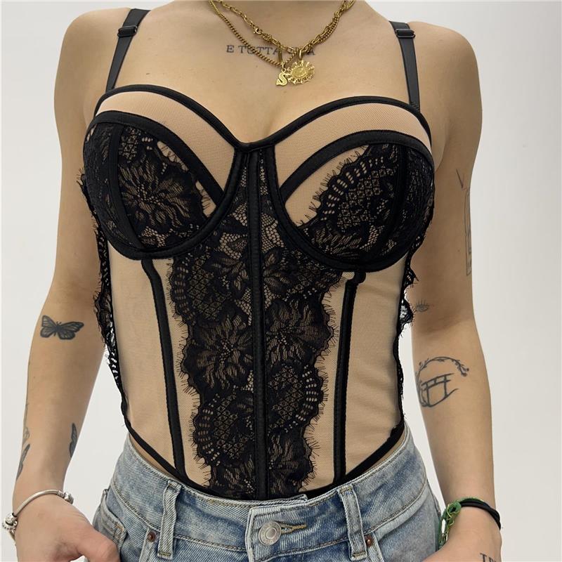 bustino con spallino regolabile retro'